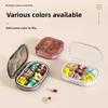 Portable Portable Medicine Box Sealed Moisture-proof Medicine Box Mini Travel Medicine Box Small Capacity Medicine Storage Box