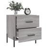 Maison Exclusive - Table de chevet sonoma gris 40x35x47,5 cm bois d’ingénierie