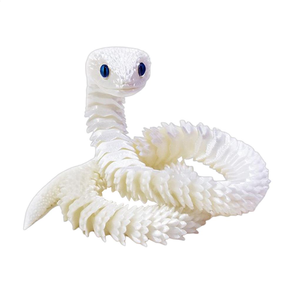 Articulated Snake Fidget Toys 2.5 Ft Realistic 3D Printed Snake Animal toys Ornament for Birthday Easter Basket Desk Decor Home