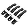 8pcs Carbon Fibre Style Door Handle Cover Trim Replacement for Jeep Patriot Grand Cherokee Durango