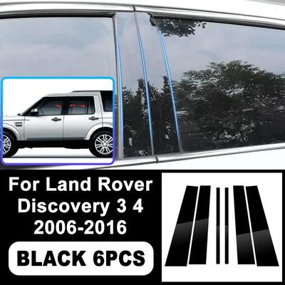 Für Land Rover Discovery 3 4 2006-2016 Klavierlack Schwarz B C-Säulen Aufkleber, Einfache hohe PC-Fensterleisten Kratzfeste Zubehörteile