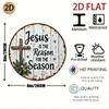 Rustic Metal Cross Wall Decor, Religious Farmhouse Hanging Art for Church Home, Durable Iron Scripture Sign