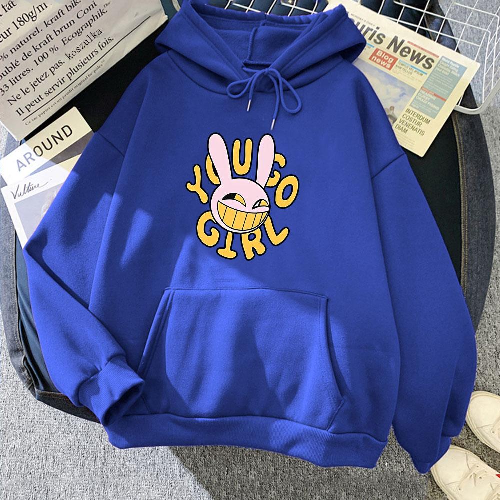 The Amazing Circus Rabbit Hoodies Long Sleeve Cartoon Graphic Sweatshirts Winter Fleece Casual Kawaii Printing Hooded