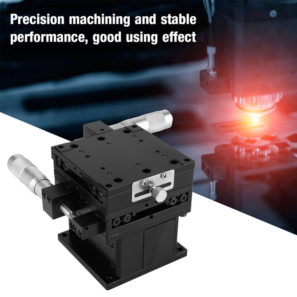 SEMXYZ 80 XYZ Linear Stage Trimming Platform Bearing FinE tuning Sliding Table 80*80mm