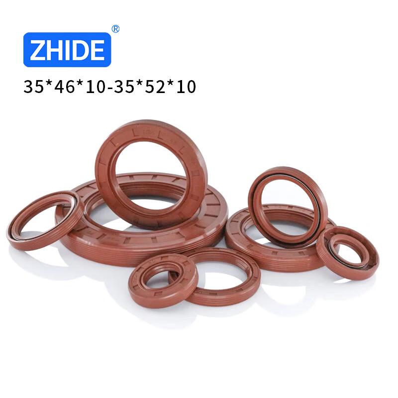 ZHIDE TC FKM Double Lip Rotary Shaft Oil Seal