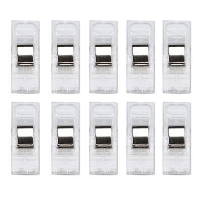10 PCS Colorful Sewing Craft Quilt Binding Plastic Clips Clamps Pack