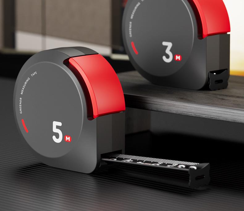 Bandă de măsurare de înaltă precizie rezistentă la uzură Green Forest - 3m/5m Mini, design anti-tăiere