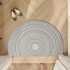 Vintage Half Circle Carpet Door Mat Entrance Home Foot Pad Mud Scraper Durable Easy Clean Entrance Rug Indoor Outdoor Use