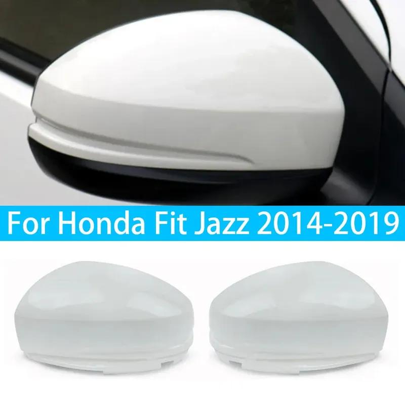 Replacement For Honda Fit Jazz 2014 2015 2016 2017 2018  Car Rearview Side Mirror Cover Wing Cap Exterior Door Housing Trim