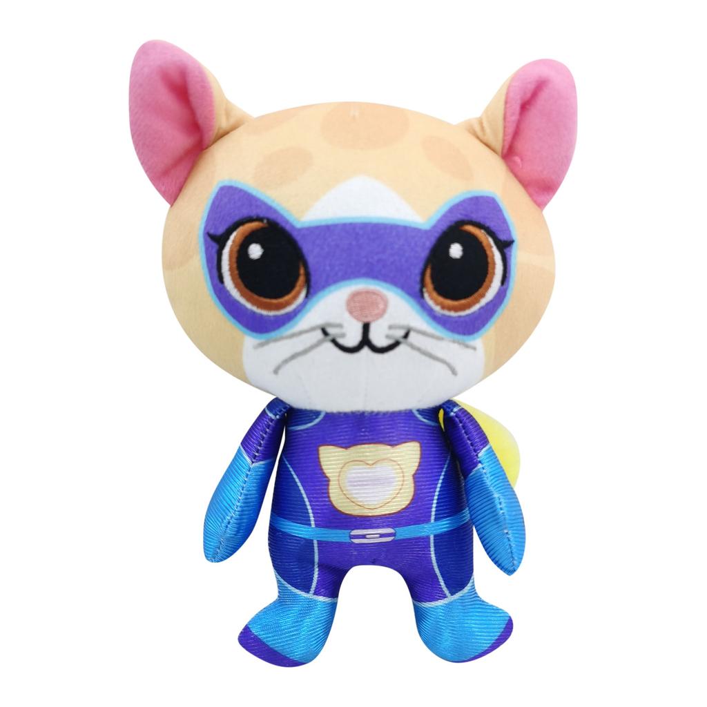 Super Kitty Team Crystal Super Soft Plush Toy Doll Blue Kitten Green Kitten Yellow Kitten Doll Children's Toy Holiday Gift
