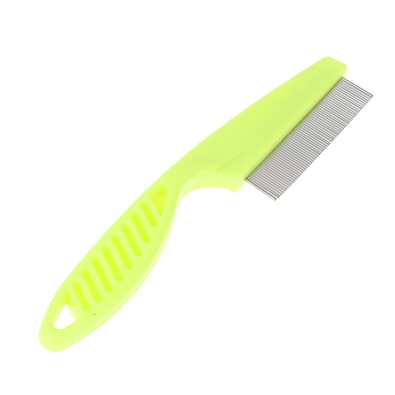 1 szt. Grzebień do pielęgnacji zwierząt ze stali nierdzewnej Szczotka do włosów Trymer do usuwania pcheł i wszy