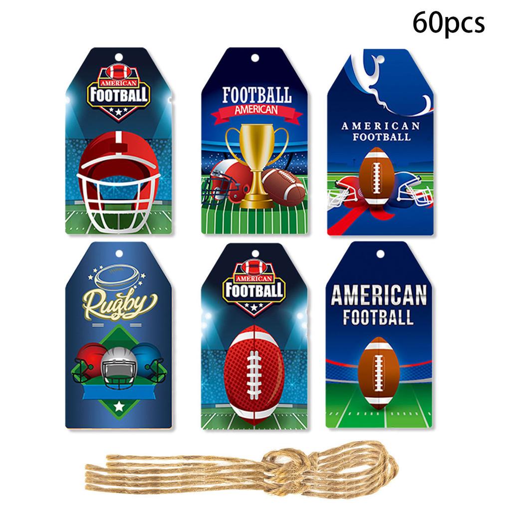 Paper Themed Rugby Hang Tag Party Decorations For Event Setup