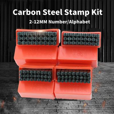 Dijital Alfabe Damga Karbon Çelik Deri Metal LOGO Zımba Seti DIY Takı Sayı Harf Zımba Aletleri 2/2.5/3/4/5/6/8/10/12.5mm