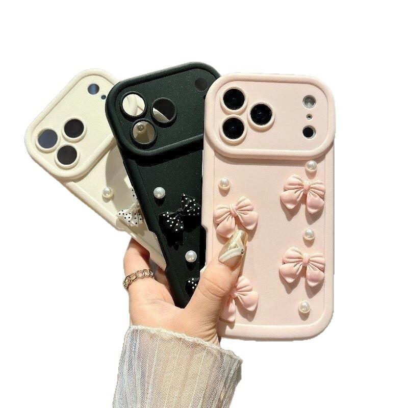 Dreidimensionaler Bogen für Apple 17 Pro MaxAir Handyhülle iPhone1615141312 Mädchenherz