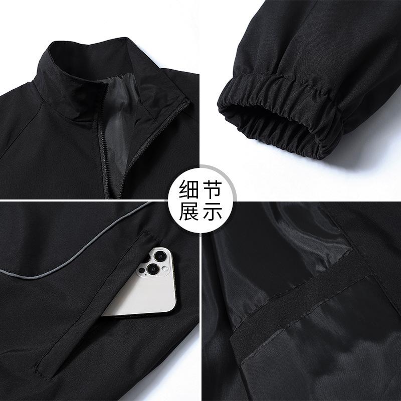 New Coat Men's New Jacket Casual Sports Trench Coat Reflective Strip