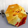 Lion King, Simba Themed Automatic Opening and Closing Umbrella, Brightly Colored 8-rib Portable Umbrella, Suitable for Men and Women, A Perf