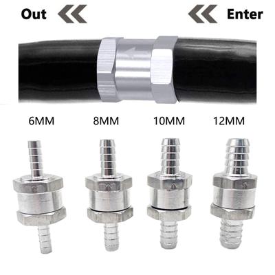 Valvola di ritegno di non ritorno del carburante 6/8/10/12mm in lega di alluminio benzina diesel acqua carburante linea unidirezionale per Peugeot Renault