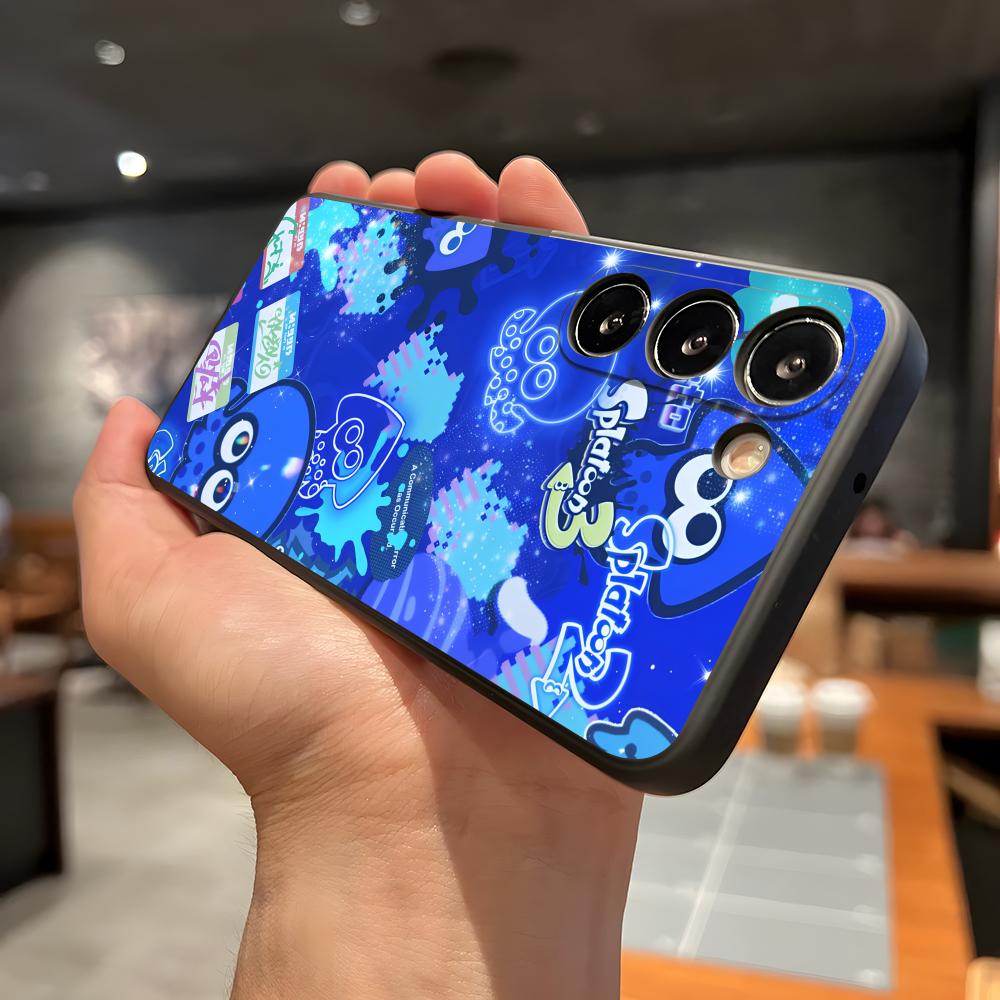 Game S-Splatoon 3 Phone Case For Samsung A56 A36 A26 A16 A15 A25 A35 A55 A14 A34 A24 A54 Black Soft Shell