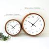 KATOMOKU Muku Clock 13 Walnut Wall Clock with Continuous Second Hand km-130WARC 220mm (Radio-controlled clock)