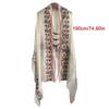 Soft Polyester Long Shawl with Intricate Ethnic Embroidery Shawl Elegant Shawl for Parties and Vacations