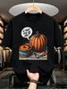 1pc Teenager'S Graphic T-Shirt Funny Pumpkin Pie Is That You Jim Print Short Sleeve Crew Neck for Teenagers, For Teenager