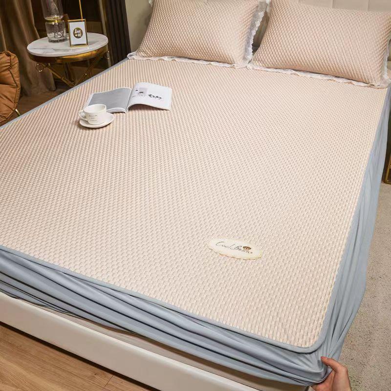 

Постельное белье из ледяного шелка, утолщенное складное, можно стирать в машине, летнее мягкое сиденье премиум-класса для детей 150*200cm телесный