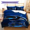ASTRO BOT Pattern Bedding,Quilt Set Quilt Cover Pillowcase Home Birthday Gift (1 * Duvet Cover + 2 * Pillowcase, Without Core)