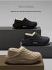 Men's Cartoon Cotton Slippers: Winter Indoor Non-Slip, Waterproof, Warm, Closed-Heel with Thick Sole for Couples