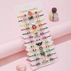 12Pcs/set Cute Cat Colorful Rope Rainbow Unicorn Charm Bracelets For Women Girls Birthday Christmas Jewelry Friendship Gift