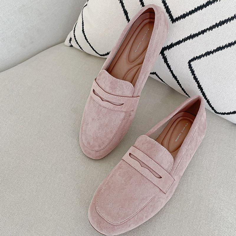 2025 New Women Flat Shoes Woman Loafers Spring Autumn Casual Suede Slip On Woman Shoe Comfortable Lightweight Shoe Mujer Sapato