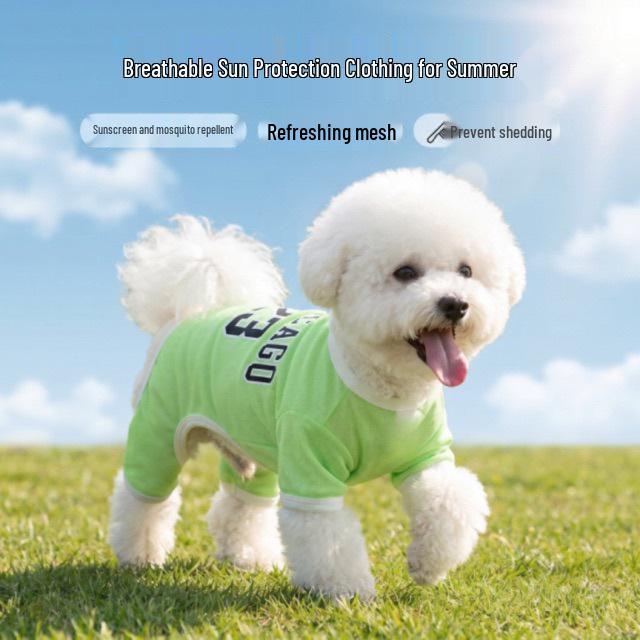 Atmungsaktives Sommer-Sport-Netz-Basketball-Westchen für Hunde & Katzen