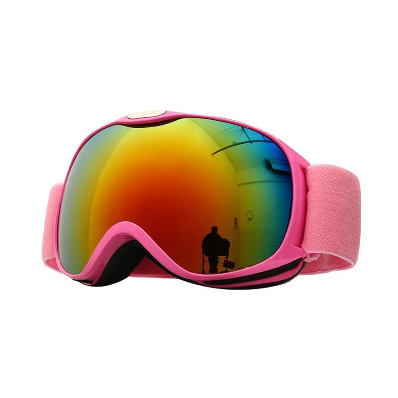 Kids Ski Goggles With Anti-Fog Double Lens Windproof Snow Sports Eyewear Boys Girls