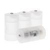 4 Pcs Battery Converter Adaptor AA to D Size Battery Protective Case Holder PP Material