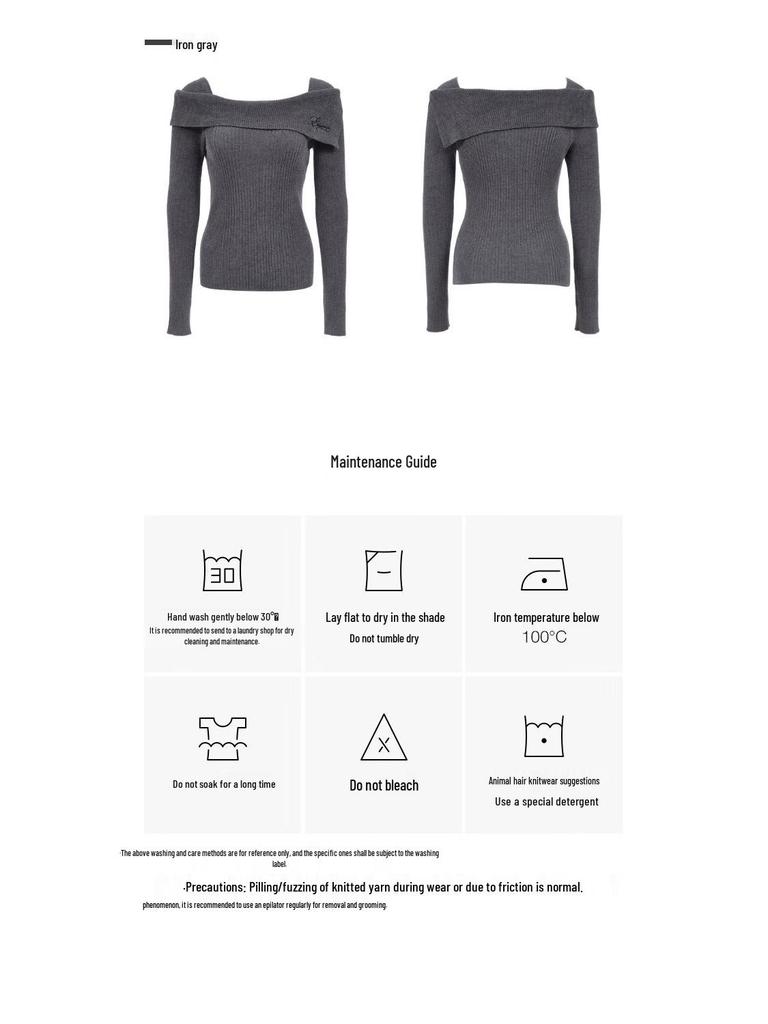 ONLY Women's Ribbed Off-Shoulder Knit Long-Sleeve Top