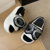 Cool Slippers Women's Summer Outer Wear Fashion Small One-word Thick Bottom Heightening Open-toed Cool Slippers Women's 2025 New