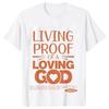 Unisex Summer Live Proof of A Loving God Print Y2k Tshirt Unisex Religious Christian Cross Jesus Short Sleeved Tees Loose Tops