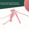 2.0mm-6.0mm Pink TPR Aluminum Crochet Hook Set Knitting Needles Soft Handle Sweater Scarf Sewing Needles Knitting Tools
