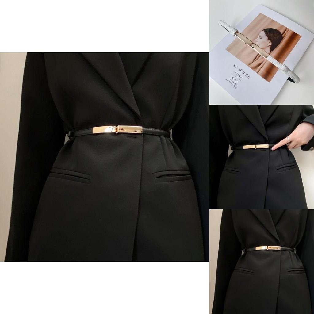 Elegant Women's Decorative Waist Belt For Coats Dresses Sweaters In Simple Minimalist Style