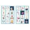Gommettes calendrier de l'Avent vintage 4,2 x 4,8 cm 24 pièces