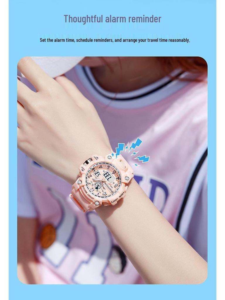 Sanda Dual Display Trendige Paar-Sportuhr