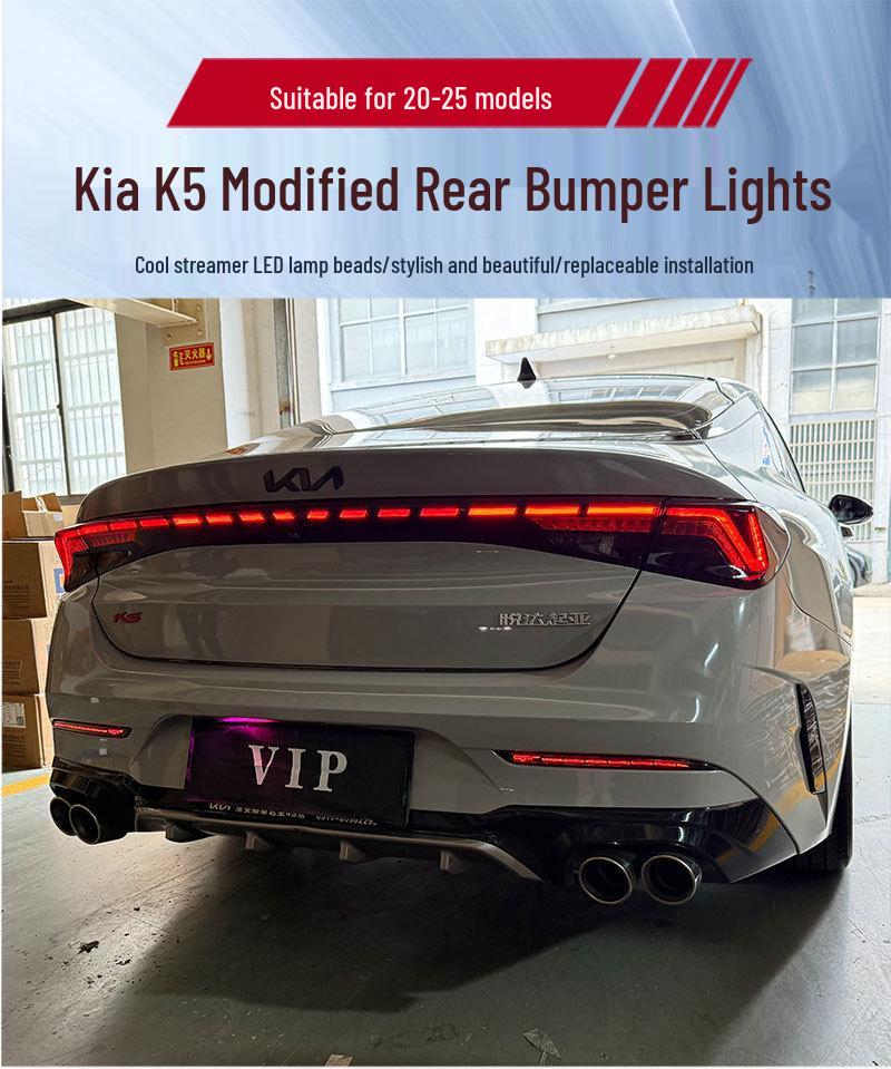 Modified LED Rear Bumper Brake Light for 2020 Kia K5/Optima