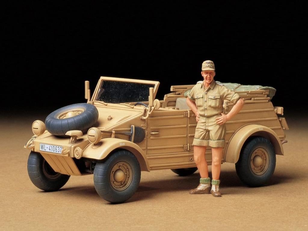 Tamiya Military Miniature Series 238 German Army Kubelwagen Type 82 African Version Plastic Model Kit 35238 1/35 No. Pkw.K1
