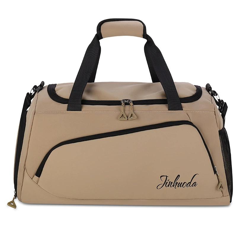 

Дорожная сумка на короткие расстояния, женская сумка, ручная для деловых поездок, большая вместимость, легкая, для спорта и фитнеса, небольшой багаж, дорожная сумка для хранения вещей 53x27x49cm бежевый