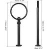 uxcell 2 Sets Cake Tray Stand Handle Cupcake Dessert Plate Hardware Fitting Holder Rod Stand Handle for Cake Stand Wedding Party, 3-Tiers Round Black