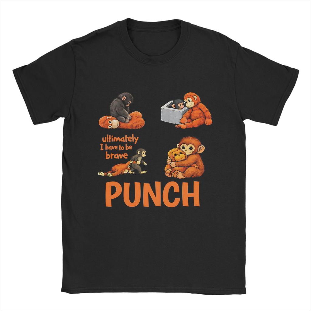 Oversized TShirt Summer Cute Punch Monkey Trending T Shirts 100 Cotton Tee Shirt for Couple Y2K Retro Short Sleeve Clothing
