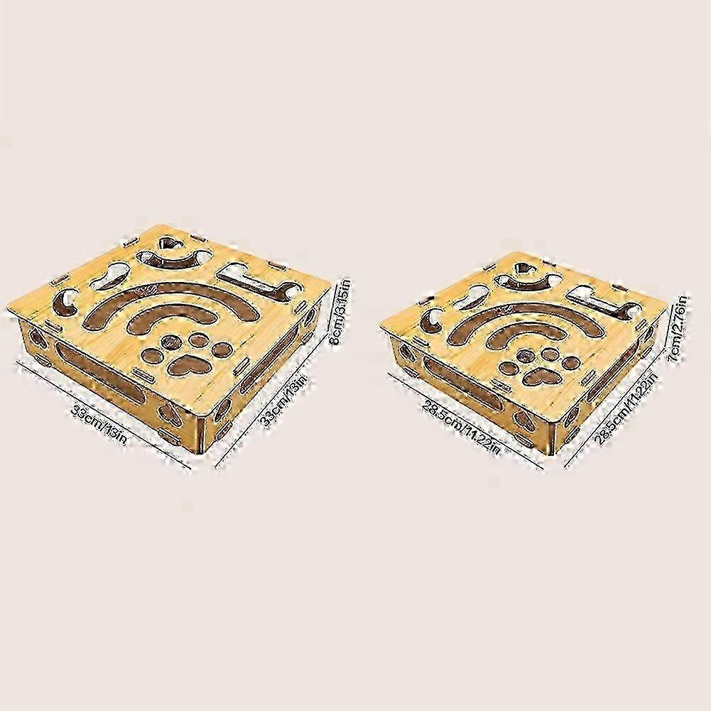 Cat Nail File Enrichment Box Sturdy Safe Construction for Small Medium Large Cats