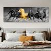 Artă de Perete Modernă de Modă Mărime Mare Cal Auriu Animal HD Pânză Pictură în Ulei Postere și Printuri Decor Acasă Dormitor Living
