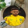 1pc Neymar17 Carpet, Round Rug, Comfortable, Suitable for Entryways, Living Rooms, Office, And Bedrooms, Christmas Decoration
