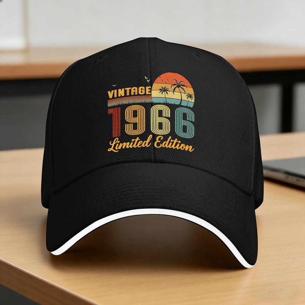 Vintage 1966 Limited Edition Classic 1966 Vintage Sun Baseball Cap Summer Unisex Men Design Trucker Hat Fishing Baseball Caps