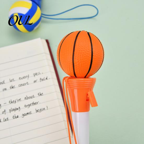 Tactile Sensory Writing Pens Sport Funny Pen, Volleyball/Tennis/Rugby/Basketball/Football/Baseball Design, Creative Decompression Student Gift